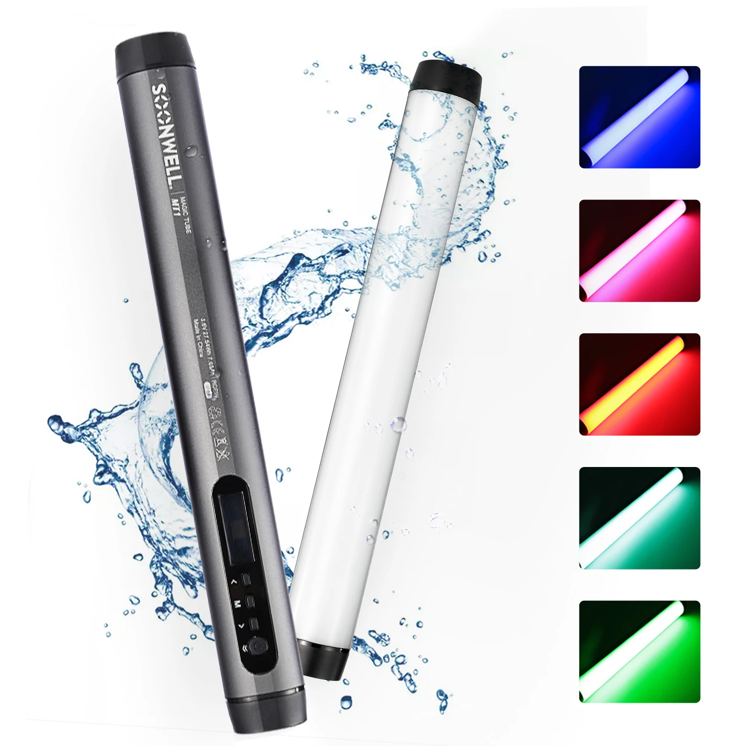 SOONWELL MT1 RGB Led light Stick Tube Light Full color CTT 1600-20000K IP68 waterproof light rechargable Handheld Lighting
SOONWELL MT1 RGB Led light Stick Tube Light Full color CTT 1600-20000K IP68 waterproof light rechargable Handheld Lighting