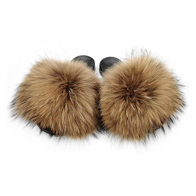 Indoor And Outdoor 100% Real Raccoon Fur Custom Logo Fashion Slippers, 15 colors
Indoor And Outdoor 100% Real Raccoon Fur Custom Logo Fashion Slippers, 15 colors