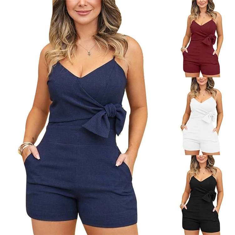 DUODUOCOLOR Summer clothes ladies Sexy halter low neckline solid color rompers jumpsuit women 2021 D97189
DUODUOCOLOR Summer clothes ladies Sexy halter low neckline solid color rompers jumpsuit women 2021 D97189
