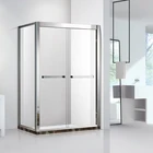 custom made shower enclosures Tempered Glass Shower Partitions rectangle shower room