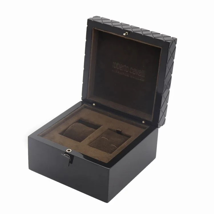 glossy painted wooden gift box for watch set packaging