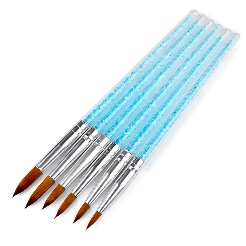6pcs/set Blue Rhinestone Nail Art Brush Phototherapy Pens Painting Drawing Carving Pen Flat Round Brushes Manicure Tools Kit
6pcs/set Blue Rhinestone Nail Art Brush Phototherapy Pens Painting Drawing Carving Pen Flat Round Brushes Manicure Tools Kit