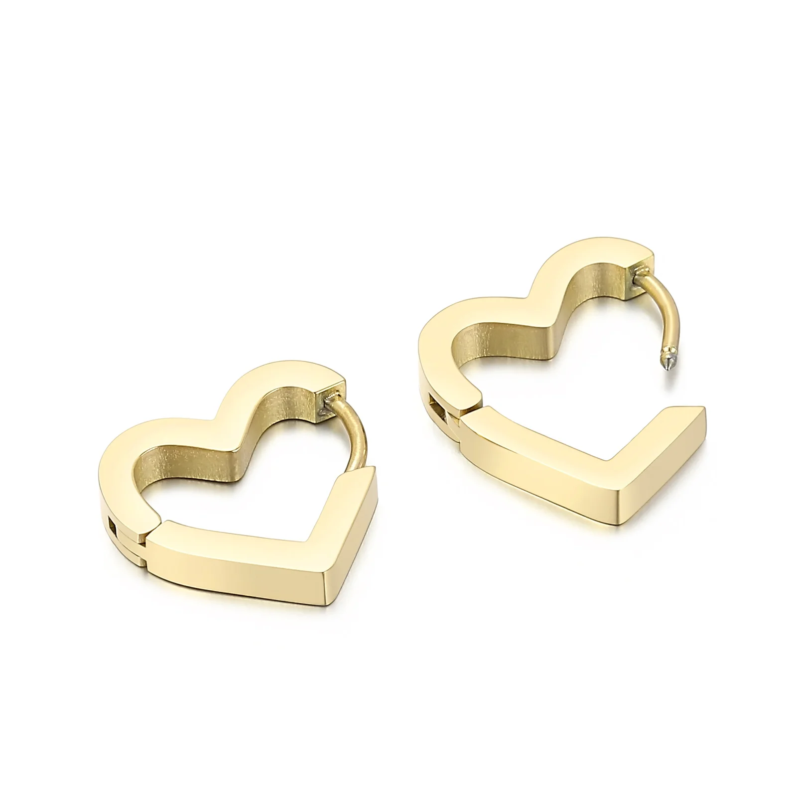 Wholesale fashion small heart 18k gold plated earrings women stainless steel jewelry earrings, Silver/gold/rose gold
Wholesale fashion small heart 18k gold plated earrings women stainless steel jewelry earrings, Silver/gold/rose gold