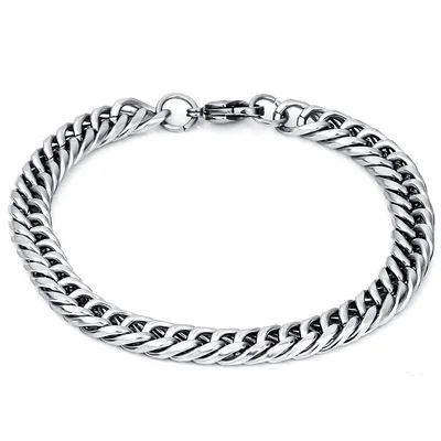 Classical Design Titanium Steel Horsewhip Chain Bracelet 8MM Silver Plated Titanium Steel Link Chain Bracelet For Male
Classical Design Titanium Steel Horsewhip Chain Bracelet 8MM Silver Plated Titanium Steel Link Chain Bracelet For Male