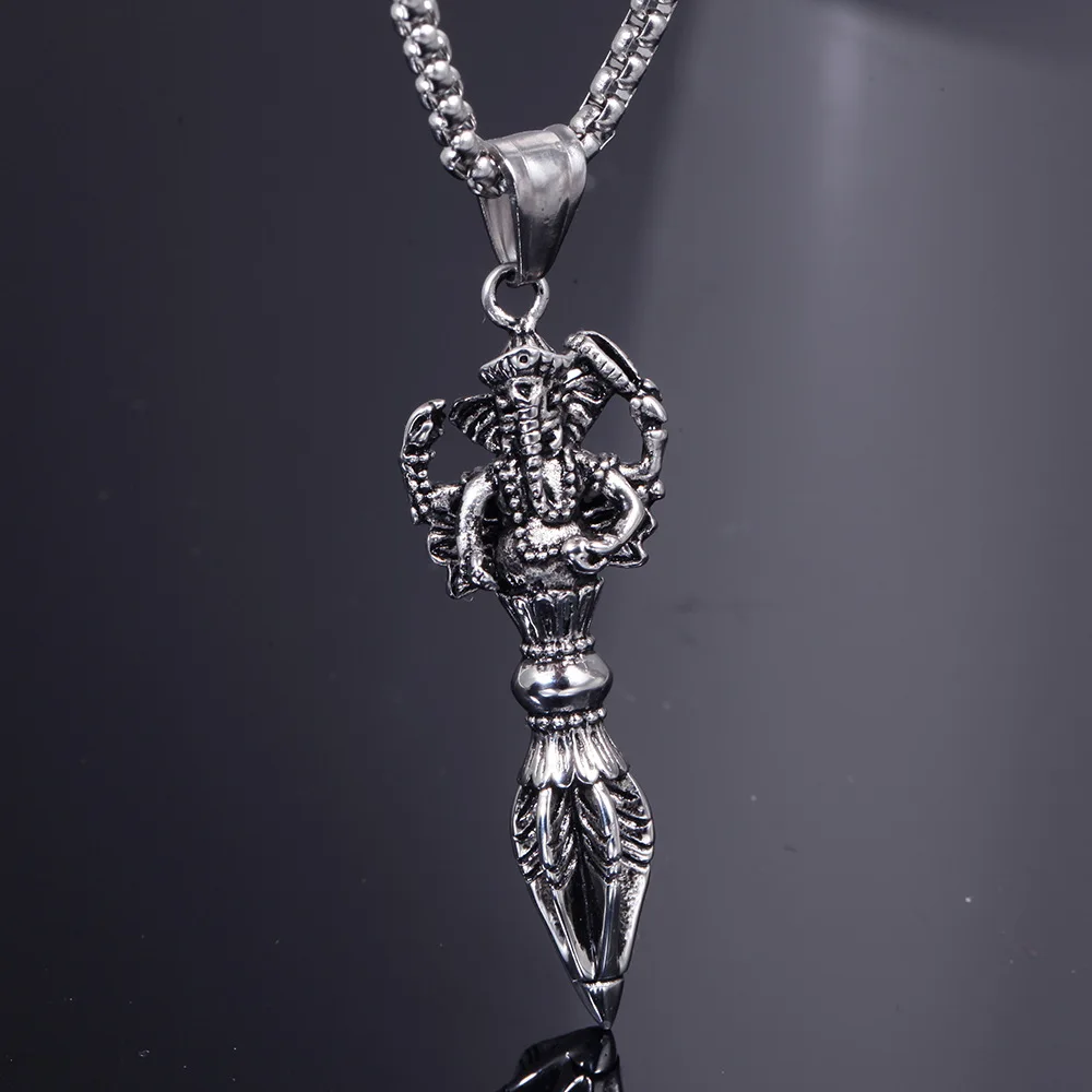 Necklace men's trendy titanium steel drop magic pestle pendant personality Japanese and Korean sweater chain retro pendant
Necklace men's trendy titanium steel drop magic pestle pendant personality Japanese and Korean sweater chain retro pendant