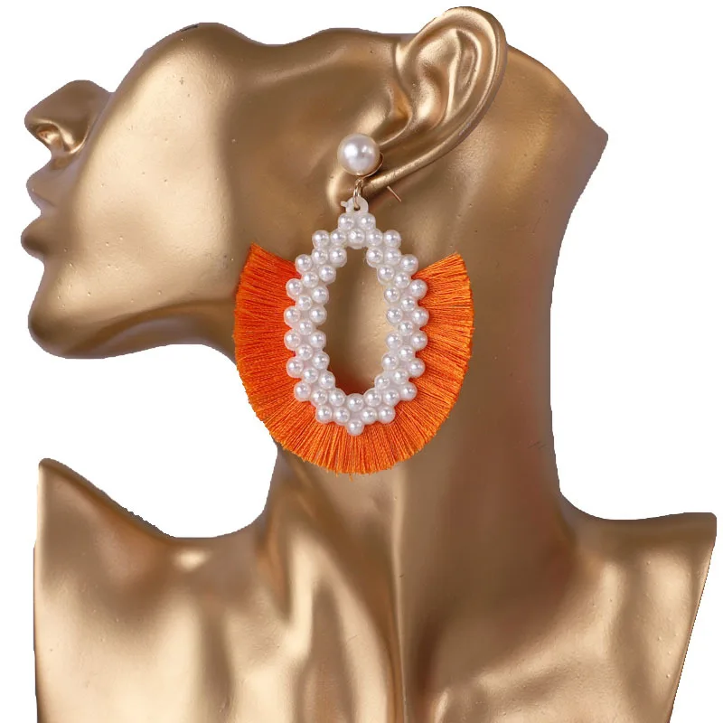 2020 Winter Multi-Color party wedding triangle oval geometric fringe earring beach bohemian pearl thread tassel earrings
2020 Winter Multi-Color party wedding triangle oval geometric fringe earring beach bohemian pearl thread tassel earrings