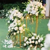 wedding party electroplating gold metal flower stand centerpiece