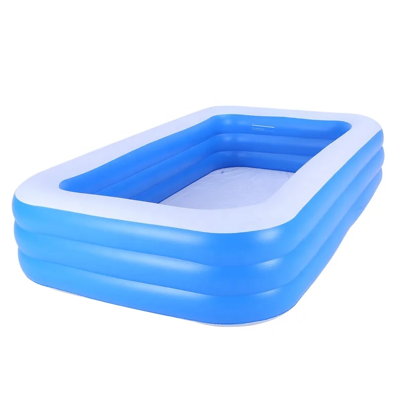 PVC Inflatable Swimming Pools Children Kiddie Adults Rectangular 3 Layers Indoor Outdoor Water Play Equipment, As picture
PVC Inflatable Swimming Pools Children Kiddie Adults Rectangular 3 Layers Indoor Outdoor Water Play Equipment, As picture