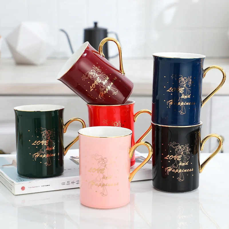 Porcelain mug cute cartoon mug with lid creative couple drinking cup net celebrity wedding gift mug, As picure or customized
Porcelain mug cute cartoon mug with lid creative couple drinking cup net celebrity wedding gift mug, As picure or customized