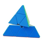 magic pyramid puzzle 8cm plastic speed plastic triangle cube for sale