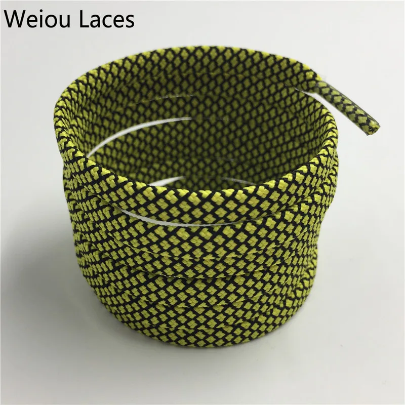 Weiou manufacturer two colors grill form flat polyester shoelaces stylish and wear proof bootstring
Weiou manufacturer two colors grill form flat polyester shoelaces stylish and wear proof bootstring