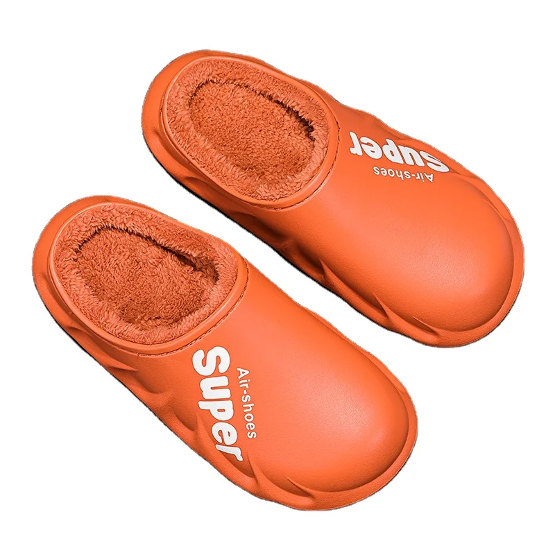 New style PU leather slippers couple simple floor home autumn and winter non-slip and waterproof cotton slippers women or cotton, Pink /orange/yellow/gray/blue
New style PU leather slippers couple simple floor home autumn and winter non-slip and waterproof cotton slippers women or cotton, Pink /orange/yellow/gray/blue