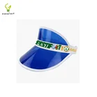 Sun Visor Caps Transparent Colored Plastic Sun Hat Solar Face Shield Hat Summer UV Protection Outdoor Sports Be