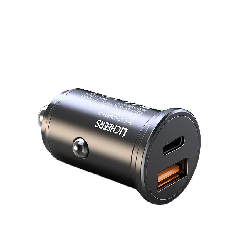 Licheers High Quality C10 Multi Usb Port Car Charger PD+QC Portable Quick Fast Charging Car Accessories Type-c Car Chargers, Gray
Licheers High Quality C10 Multi Usb Port Car Charger PD+QC Portable Quick Fast Charging Car Accessories Type-c Car Chargers, Gray