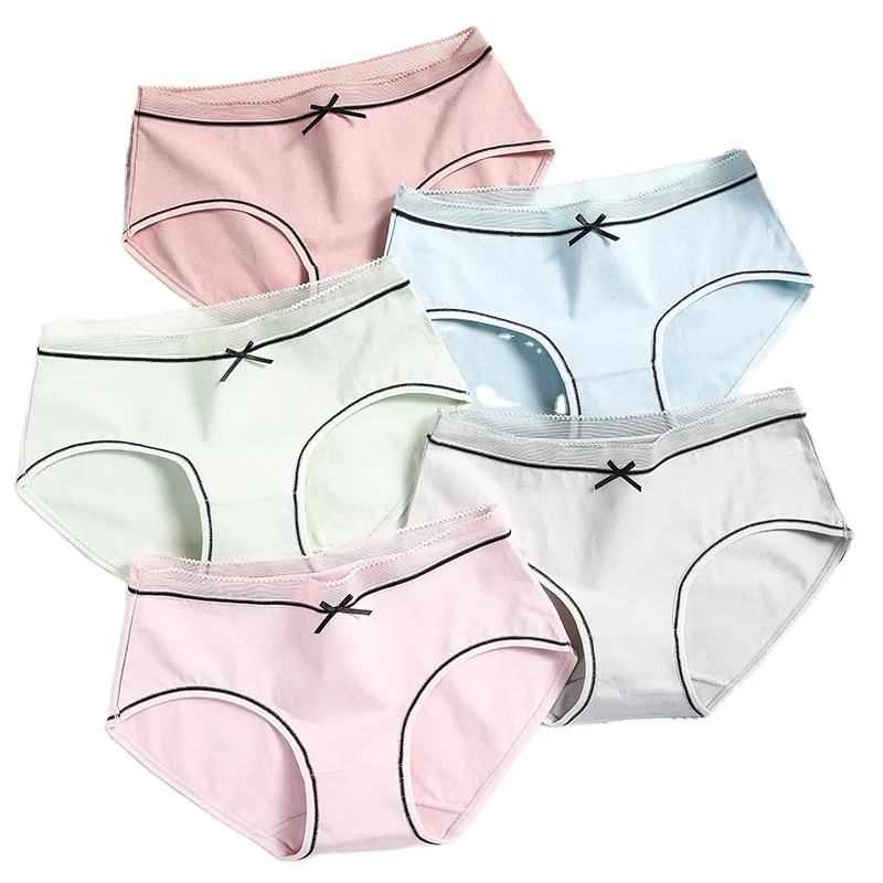 Wholesale Cute Bow Ladies Sexy Seamless Girls Briefs Low-Rise Female Lingerie Pure Cotton Panties Women Breathable Underwear
Wholesale Cute Bow Ladies Sexy Seamless Girls Briefs Low-Rise Female Lingerie Pure Cotton Panties Women Breathable Underwear