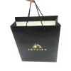 High quality paper gift bag shopping bag with gold stamping logo customized