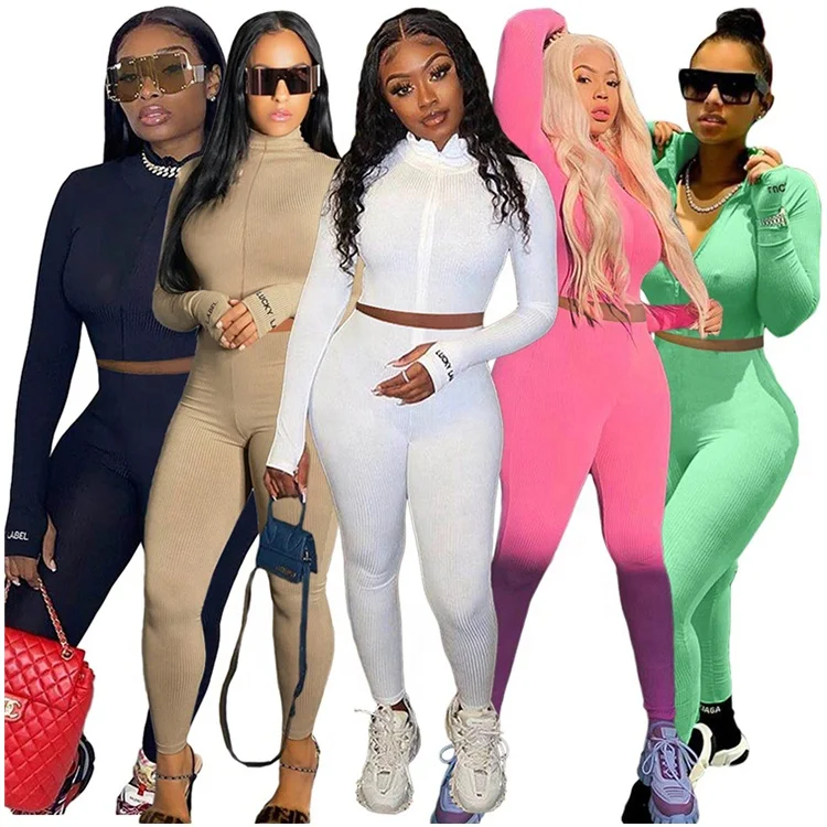 Trendy Knit Rib Crop Top Trousers Sweatsuit Joggers 2 Piece Set Fall Clothing For Women, White / black / blue / rose red / orange / yellow / green
Trendy Knit Rib Crop Top Trousers Sweatsuit Joggers 2 Piece Set Fall Clothing For Women, White / black / blue / rose red / orange / yellow / green