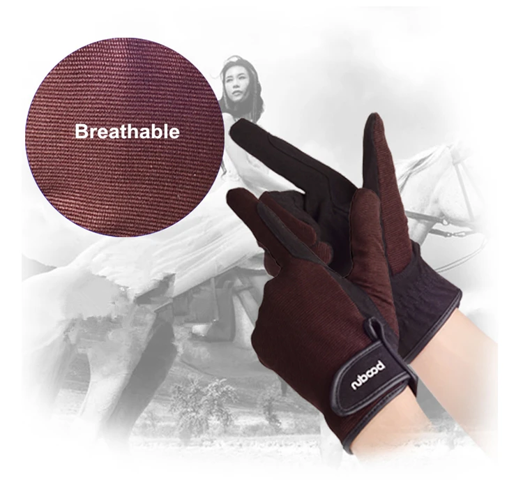 BOODUN Professional Horse Riding Gloves for Men Women Wear-resistant Antiskid Equestrian Gloves Horse Racing Gloves Equipment