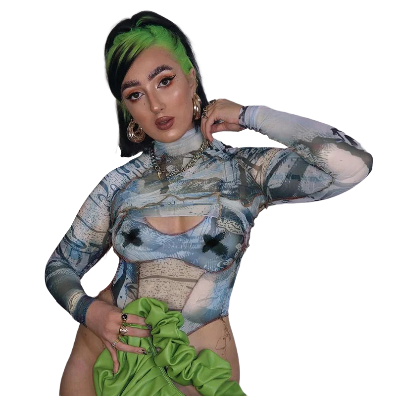 Long Sleeve Top Shirt Bodysuit Two Piece Set Streetwear E-Girl Print Tie Dye Women Sexy Tee Shirts Y2k Aesthetic
Long Sleeve Top Shirt Bodysuit Two Piece Set Streetwear E-Girl Print Tie Dye Women Sexy Tee Shirts Y2k Aesthetic
