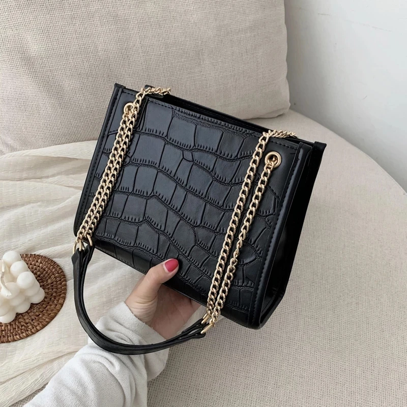 Stone Pattern Small PU Leather Shoulder Bags For Women 2020 Lady Crossbody Bag Female Fashion Handbags Chain Design Hand Bag, 12 colors
Stone Pattern Small PU Leather Shoulder Bags For Women 2020 Lady Crossbody Bag Female Fashion Handbags Chain Design Hand Bag, 12 colors