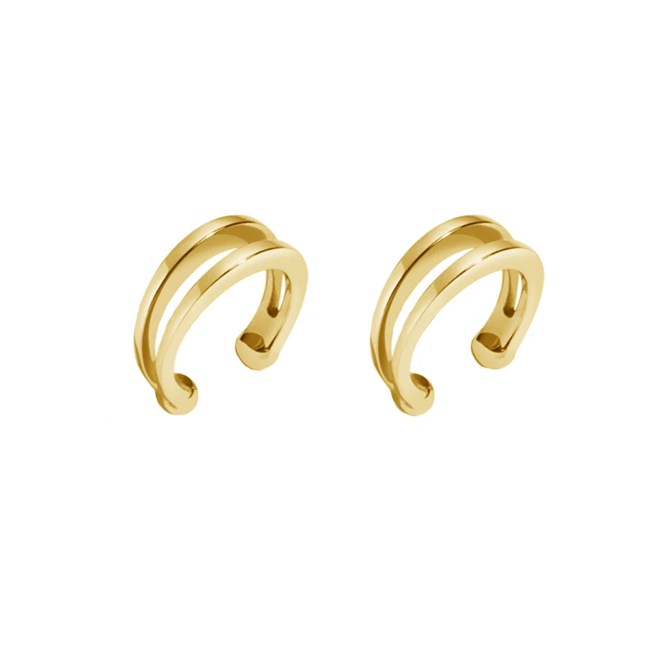 fine jewelry wholesale 925 sterling silver earrings 18k gold plated double band ear cuff earrings
fine jewelry wholesale 925 sterling silver earrings 18k gold plated double band ear cuff earrings