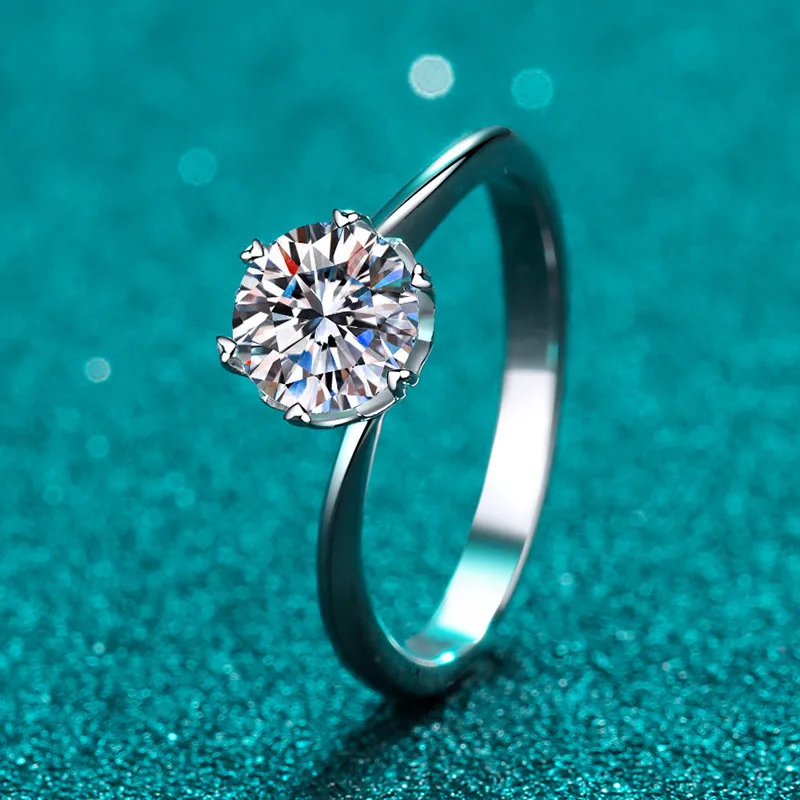 Silver 925 Original Diamond Test Past 0.5- 1 Carat Brilliant Cut Sparkling D Color Moissanite Twist Waist Ring Gemstone Jewelry
Silver 925 Original Diamond Test Past 0.5- 1 Carat Brilliant Cut Sparkling D Color Moissanite Twist Waist Ring Gemstone Jewelry