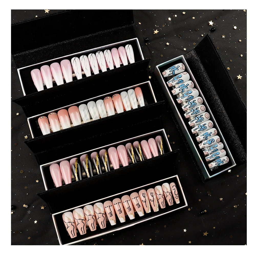 Custom Logo Design Finger Private Label Press on Nails Pcs One Box Soft Gel Nail Tip Accept
Custom Logo Design Finger Private Label Press on Nails Pcs One Box Soft Gel Nail Tip Accept