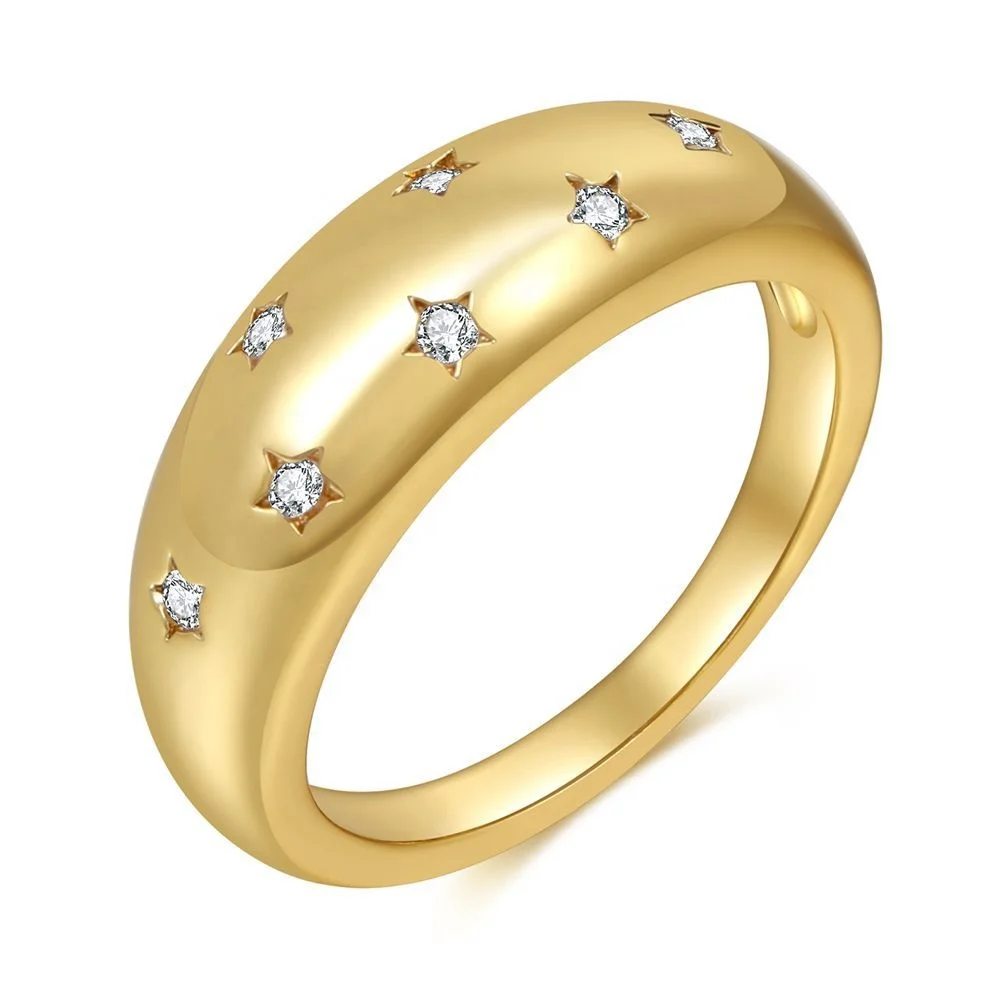 2021 Hot Selling Simple Fashion Large Geometric Star Zircon Ring Gold Chunky Star Dome Ring Women
2021 Hot Selling Simple Fashion Large Geometric Star Zircon Ring Gold Chunky Star Dome Ring Women