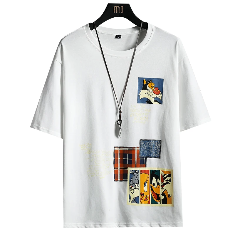 New Design Casual Summer Cotton T Shirts with Funny Cartoon Graphic Printing Drop Shipping Summer Slim Fit Unisex T-Shirt, White/black/green/blue 
New Design Casual Summer Cotton T Shirts with Funny Cartoon Graphic Printing Drop Shipping Summer Slim Fit Unisex T-Shirt, White/black/green/blue