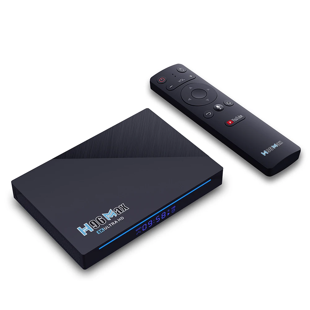 H96MAX RK3566 tv box Android 11 Voice control remote 4G 32G 4096x2304 4K/8K set top tv box game player mini tv box
H96MAX RK3566 tv box Android 11 Voice control remote 4G 32G 4096x2304 4K/8K set top tv box game player mini tv box