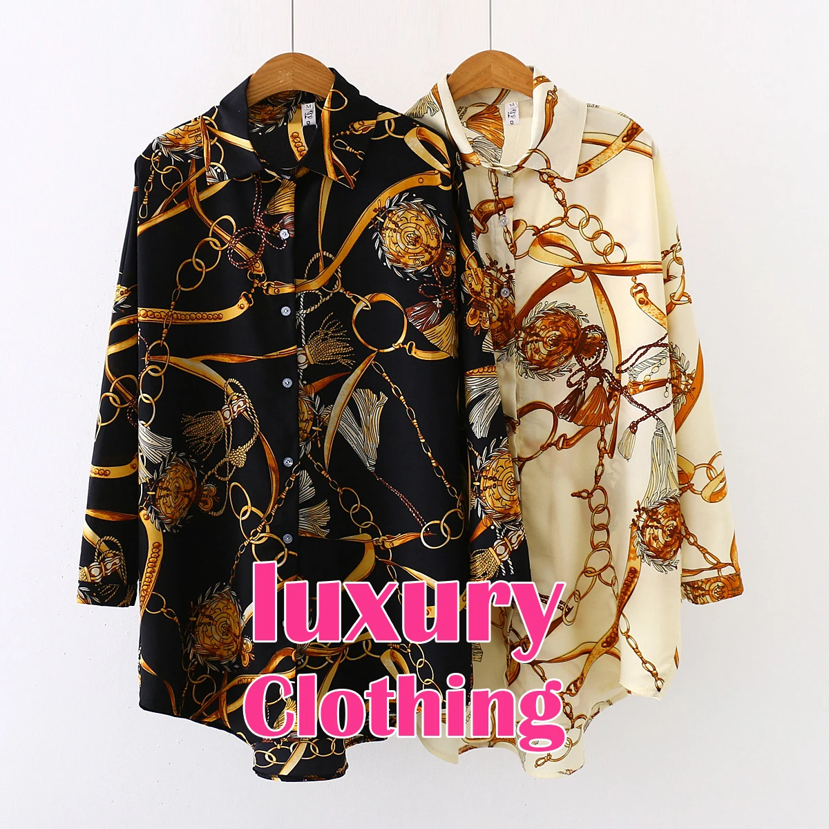 luxury clothing women plus size chiffon shirt fashion chain Print Shirt spring summer long sunscreen shirt for women
luxury clothing women plus size chiffon shirt fashion chain Print Shirt spring summer long sunscreen shirt for women