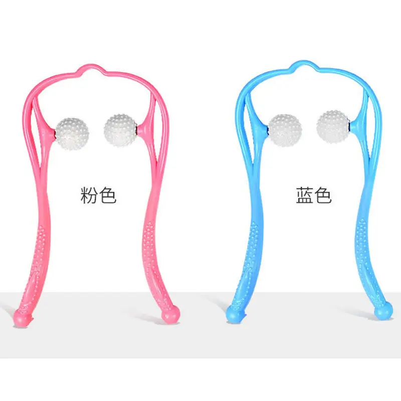 Plastic Pressure Point Therapy Neck and Shoulder Dual Massager deep kneading Roller type Massager, Blue. pink
Plastic Pressure Point Therapy Neck and Shoulder Dual Massager deep kneading Roller type Massager, Blue. pink