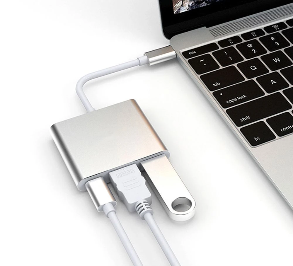 Multiport Aluminum Alloy high quality 3 in1 usb type c hub to HD&MI high speed 3.0 usb type c to HD&MI Adapter hd 4k usb c hub
Multiport Aluminum Alloy high quality 3 in1 usb type c hub to HD&MI high speed 3.0 usb type c to HD&MI Adapter hd 4k usb c hub