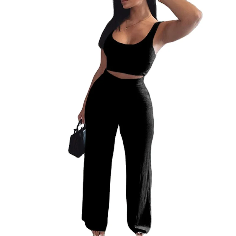2021 New Arrival Summer Wear Fashion Leg Pants Vest Casual Sports Suit 2 piece pant set women clothing
2021 New Arrival Summer Wear Fashion Leg Pants Vest Casual Sports Suit 2 piece pant set women clothing