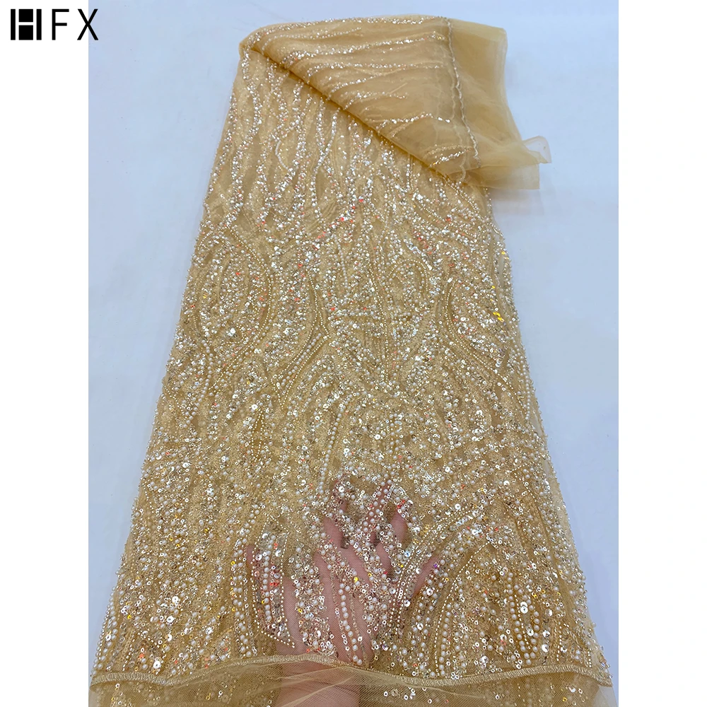 HFX White Beaded Tulle Lace Fabric Embroidery Nigerian African Lace Fabric 2021 High Quality Sewing Diy Dress Party Weddin, As picture
HFX White Beaded Tulle Lace Fabric Embroidery Nigerian African Lace Fabric 2021 High Quality Sewing Diy Dress Party Weddin, As picture