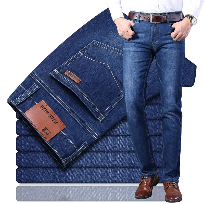 Wholesales Men's Relaxed Classical Pantalones Blue Stretch Straight Fit Denim Pants Jeans
Wholesales Men's Relaxed Classical Pantalones Blue Stretch Straight Fit Denim Pants Jeans