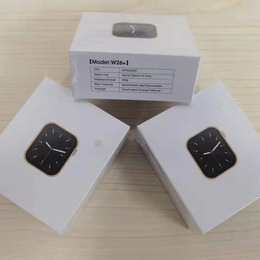 Wholesale smartwatch W26 plus w26 w37 pro smart watch series 6 7 reloj sport waterproof call 1.75 inch full screen android w26+, Black silver and rose gold
Wholesale smartwatch W26 plus w26 w37 pro smart watch series 6 7 reloj sport waterproof call 1.75 inch full screen android w26+, Black silver and rose gold