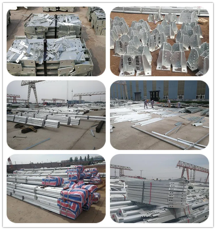 Hot Dip Galvanized Steel Lattice Angle Steel Tower Tubular Telecom Tower 4
