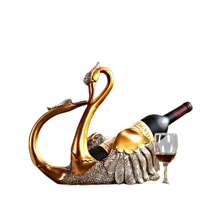 European style resin swan wine rack for home decoration wine rack wall, Golden ancient blue
European style resin swan wine rack for home decoration wine rack wall, Golden ancient blue