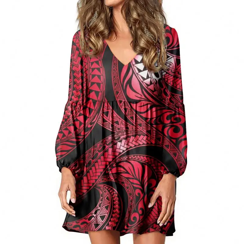 New Casual Dresses Wholesale Clothing Long Sleeve Large Plus size loose women's clothing Dress Polynesia Hawaii style, Customized color
New Casual Dresses Wholesale Clothing Long Sleeve Large Plus size loose women's clothing Dress Polynesia Hawaii style, Customized color