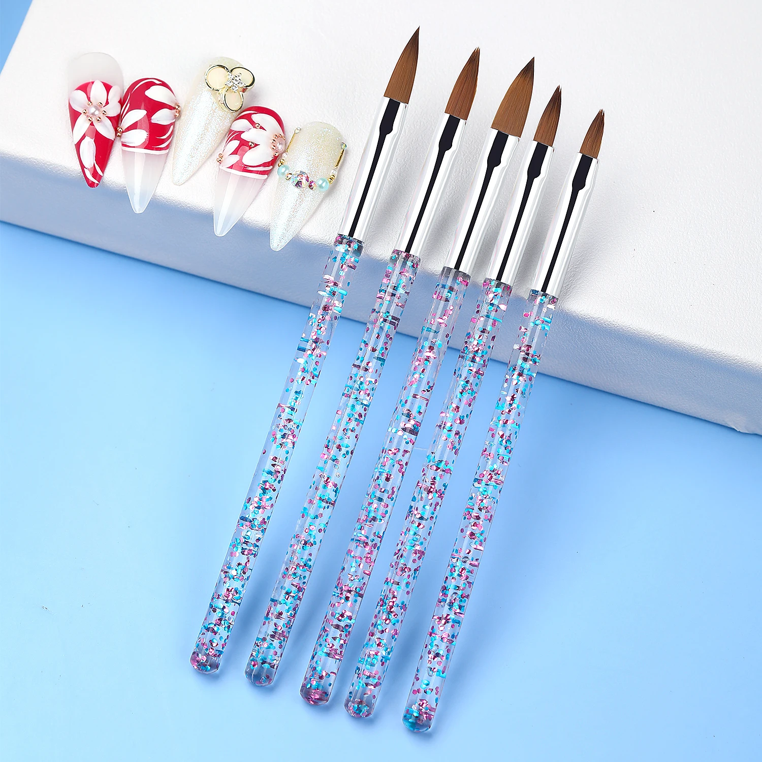 Missbloom New 5Pcs Purple Nail Art Pen Set Acrylic Transparent Crystal Broken Flower Handle Nail Gel Brush
Missbloom New 5Pcs Purple Nail Art Pen Set Acrylic Transparent Crystal Broken Flower Handle Nail Gel Brush