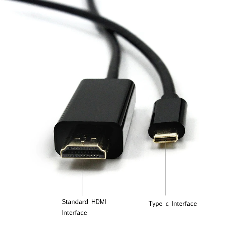 USB3.1 C TO HDMI 4K Type C to HDMI Cable HDMI Adapter Thunderbolt 3 for Huawei P20 Mate 10 Pro MacBook Pro Air ipad Pro - ANKUX.COM
