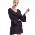 Hot Apparel Female Japanese Wide Sleeves V-Neck Wrap Sexy Women Casual Printed dresses