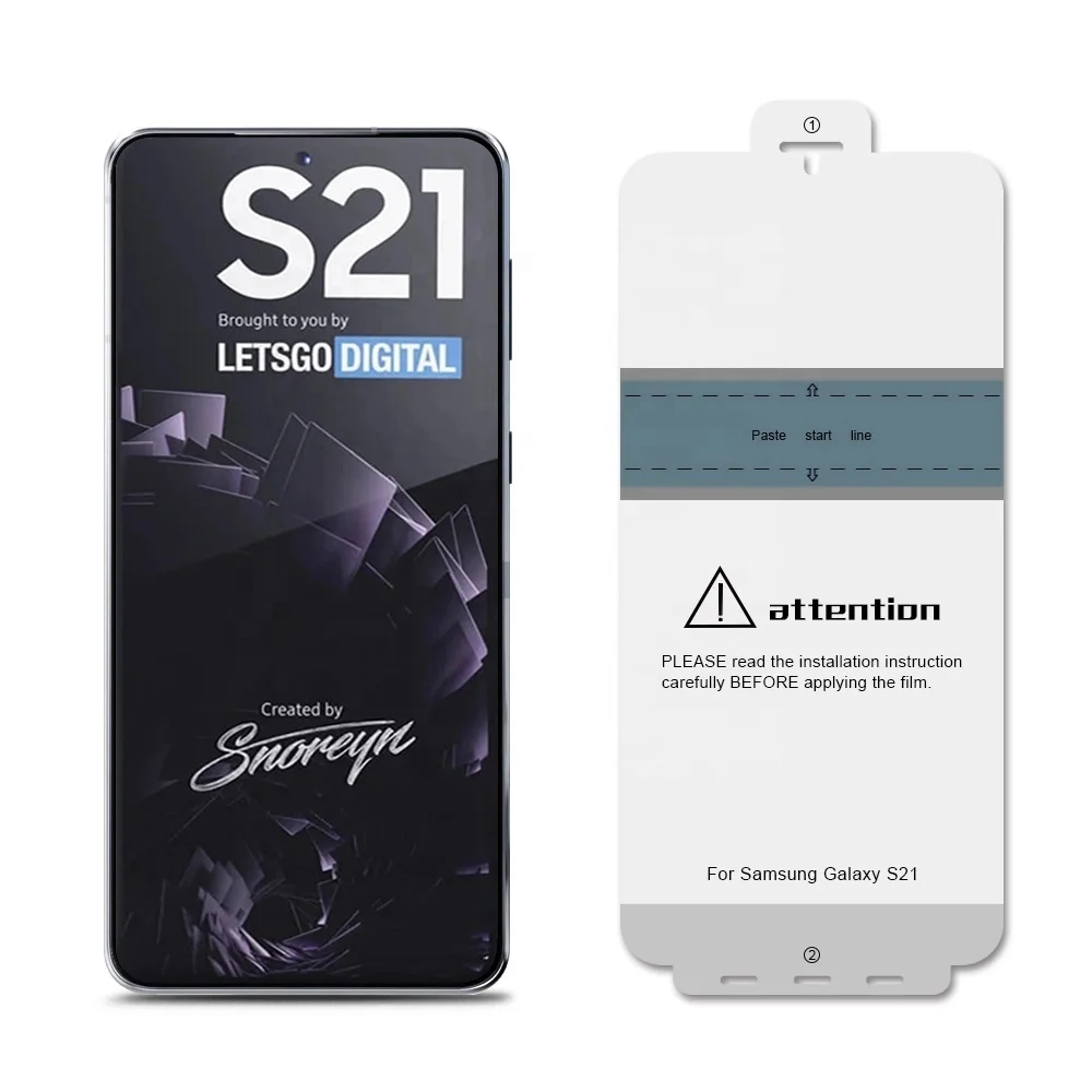 HD Clear E-friendly TPU Screen Protector Mobile Protective Film for Samsung S21/S21 Plus/S21 Ultra, Transparent
HD Clear E-friendly TPU Screen Protector Mobile Protective Film for Samsung S21/S21 Plus/S21 Ultra, Transparent