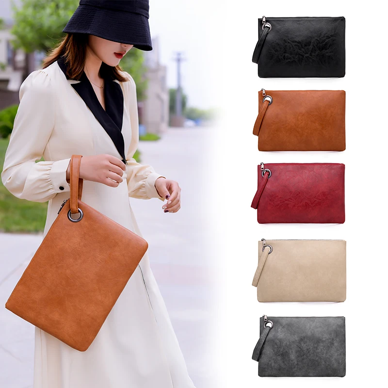 Wholesale custom office ladies purses pu leather square women clutch hand bag for shopping, Brown/black/red/white
Wholesale custom office ladies purses pu leather square women clutch hand bag for shopping, Brown/black/red/white