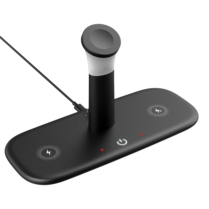 HD-LH5 4in1 QI Multi-Function desktop dock fast wireless charger With LED Night Light
HD-LH5 4in1 QI Multi-Function desktop dock fast wireless charger With LED Night Light