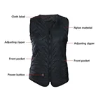 Vest Usb Heated Vest 3 Degree Button Controlled USB Power Bank Electric Charging Sweater Heated Vest