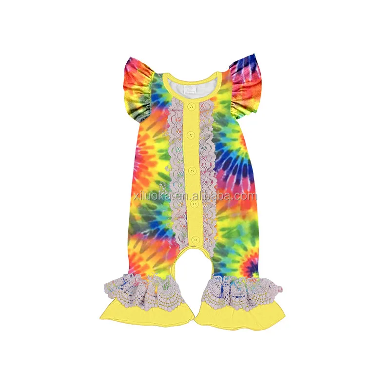 Flutter Sleeve Wholesale Tie Dye Toddler Clothing Newborn Baby Clothes Girl Boutique Romper, Picture
Flutter Sleeve Wholesale Tie Dye Toddler Clothing Newborn Baby Clothes Girl Boutique Romper, Picture