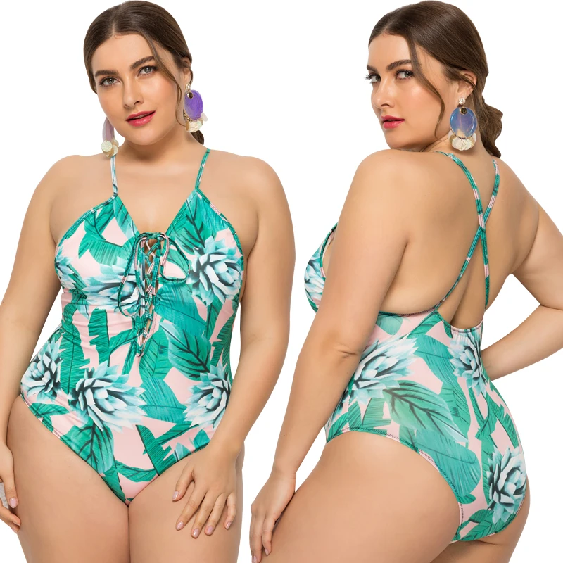 Amazon Plus size Swimsuit Neck Straps With Backless Swimwear Printed One-piece Swimsuit For Swimwear, Shown
Amazon Plus size Swimsuit Neck Straps With Backless Swimwear Printed One-piece Swimsuit For Swimwear, Shown