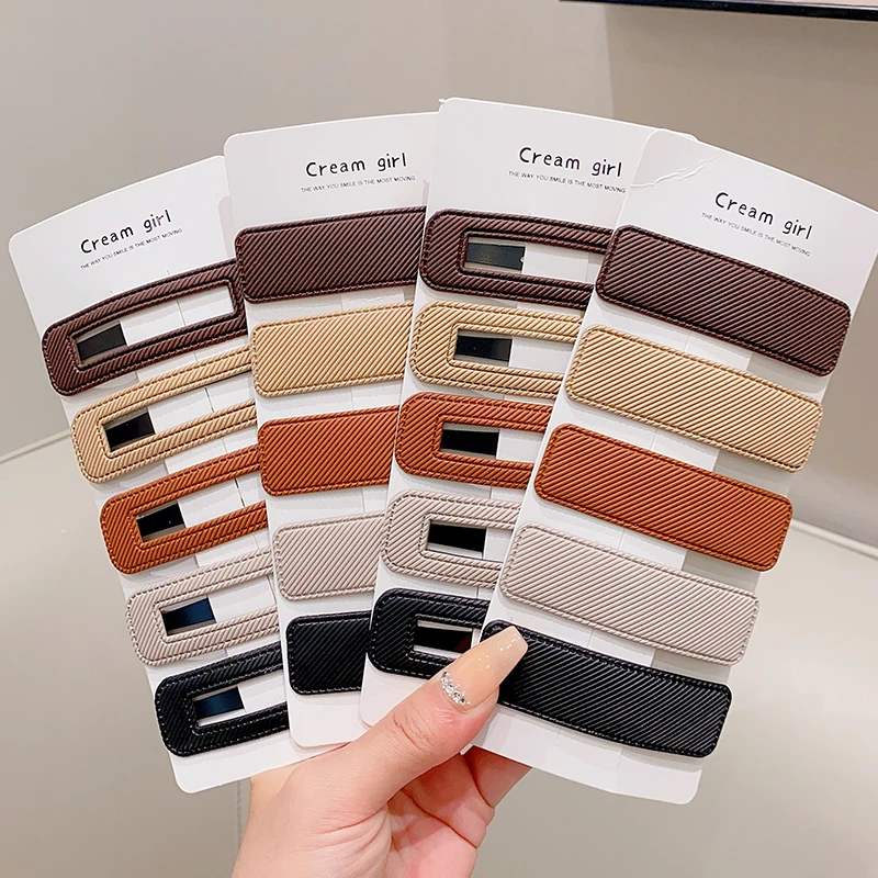 Sayoung Kids Girls 5pcs Set Hollow Rectangle Hair Clips Autumn and Winter Hair Accessories Handmade Mini Cute Hair Clips
Sayoung Kids Girls 5pcs Set Hollow Rectangle Hair Clips Autumn and Winter Hair Accessories Handmade Mini Cute Hair Clips